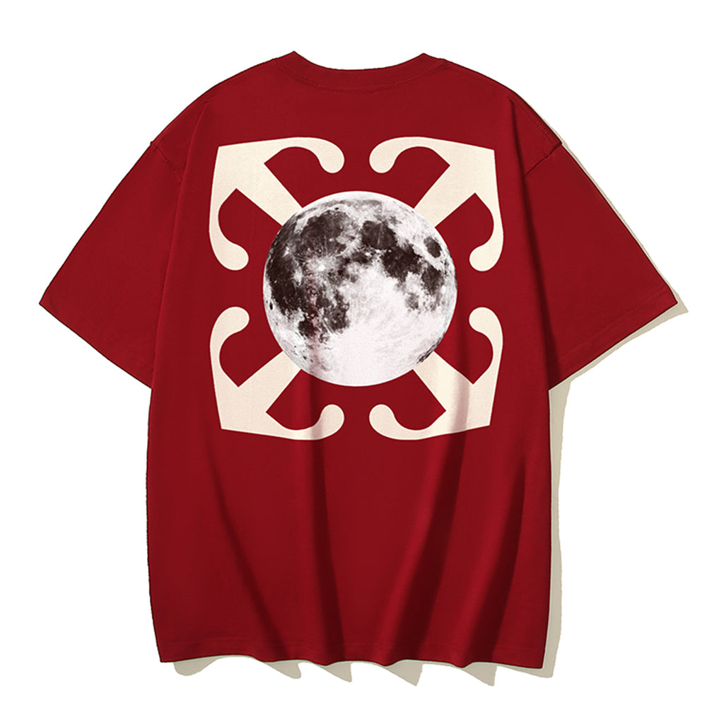 2025 Moon Print T-shirt