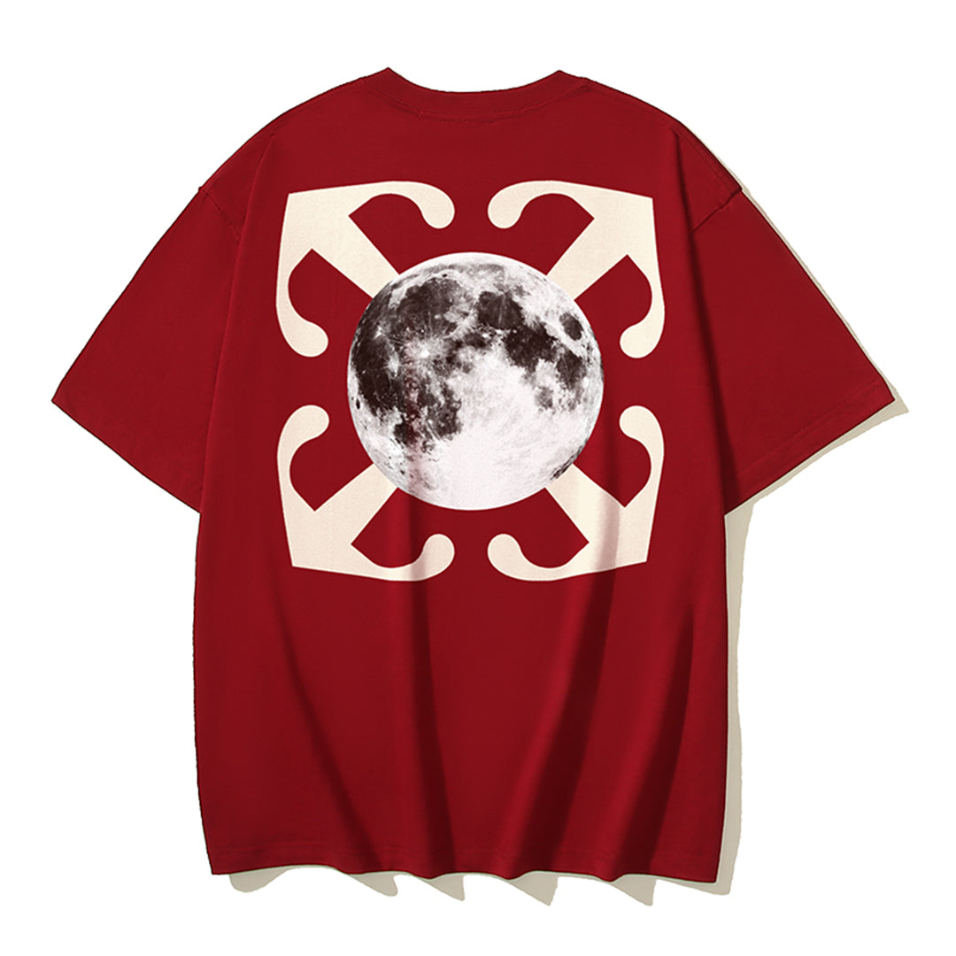 2025 Moon Print T-shirt