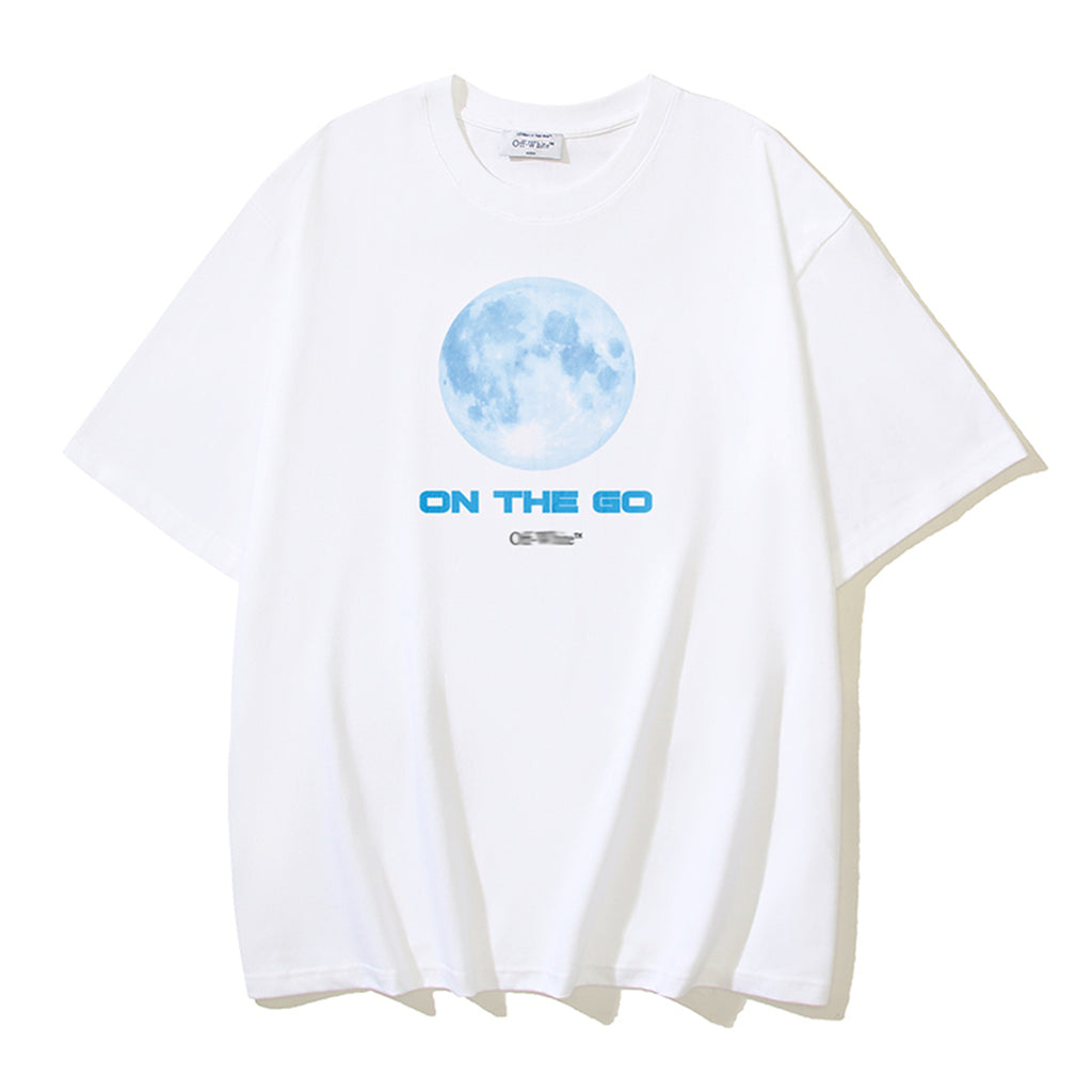 2025 Moon Print T-shirt