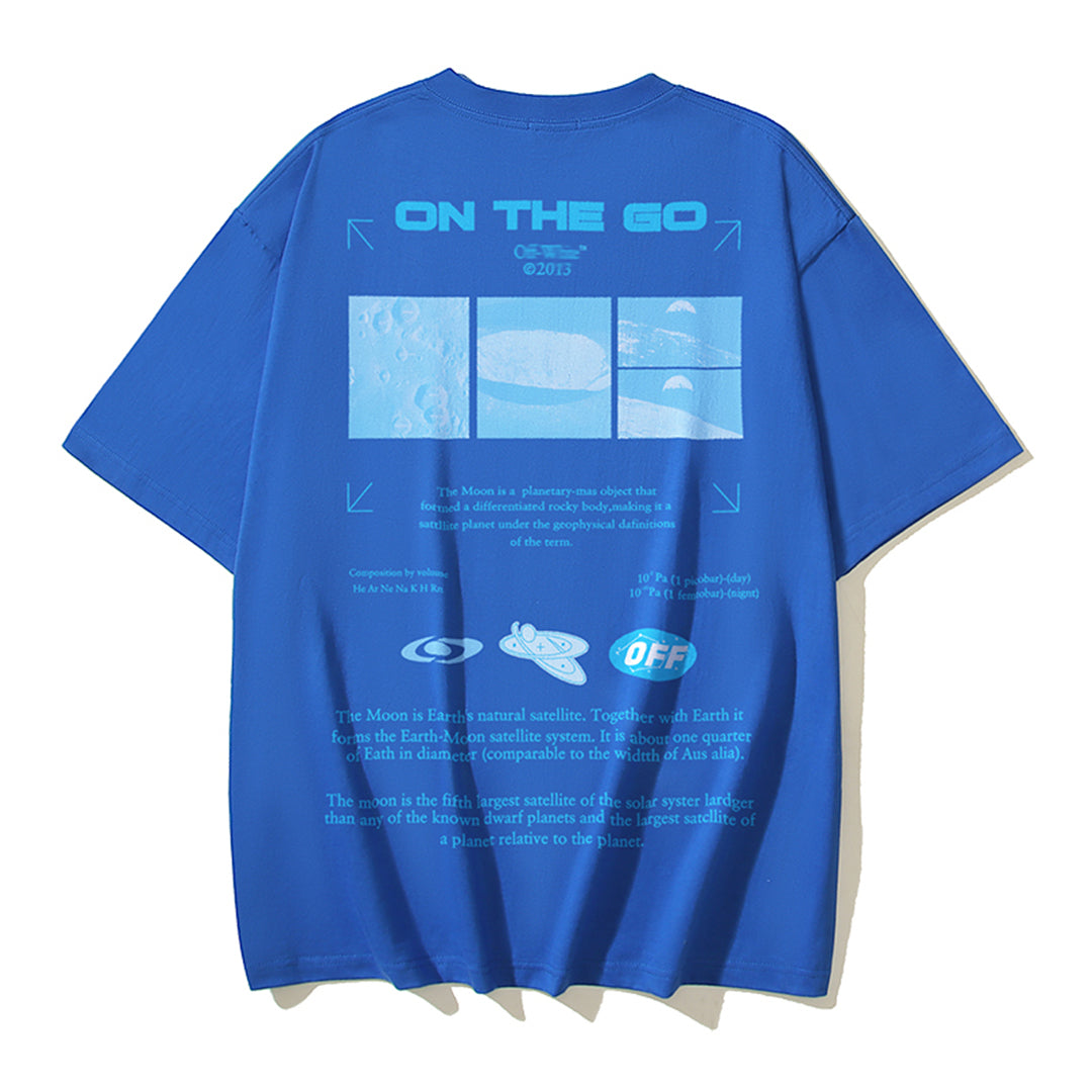2025 Moon Print T-shirt
