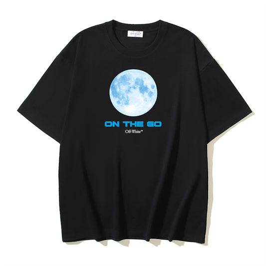 2025 Moon Print T-shirt