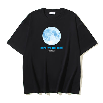 2025 Moon Print T-shirt