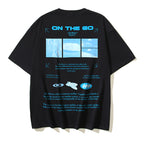 2025 Moon Print T-shirt