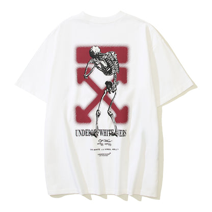2025 Skeleton Print T-shirt