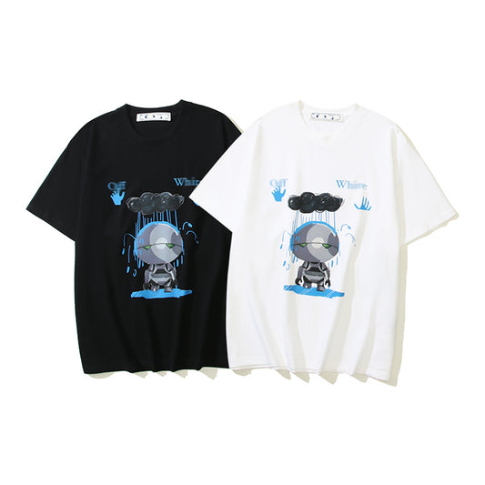 2025 Robot Print T-shirt