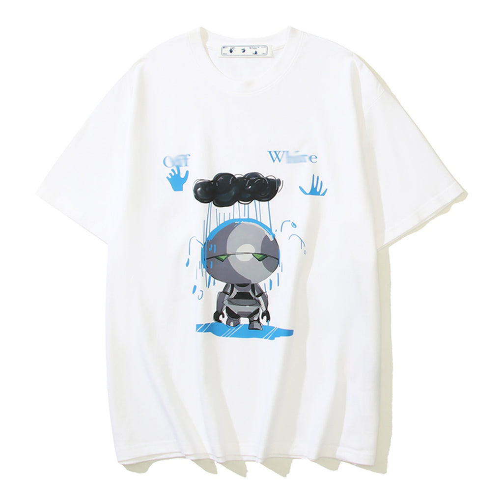 2025 Robot Print T-shirt