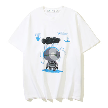 2025 Robot Print T-shirt