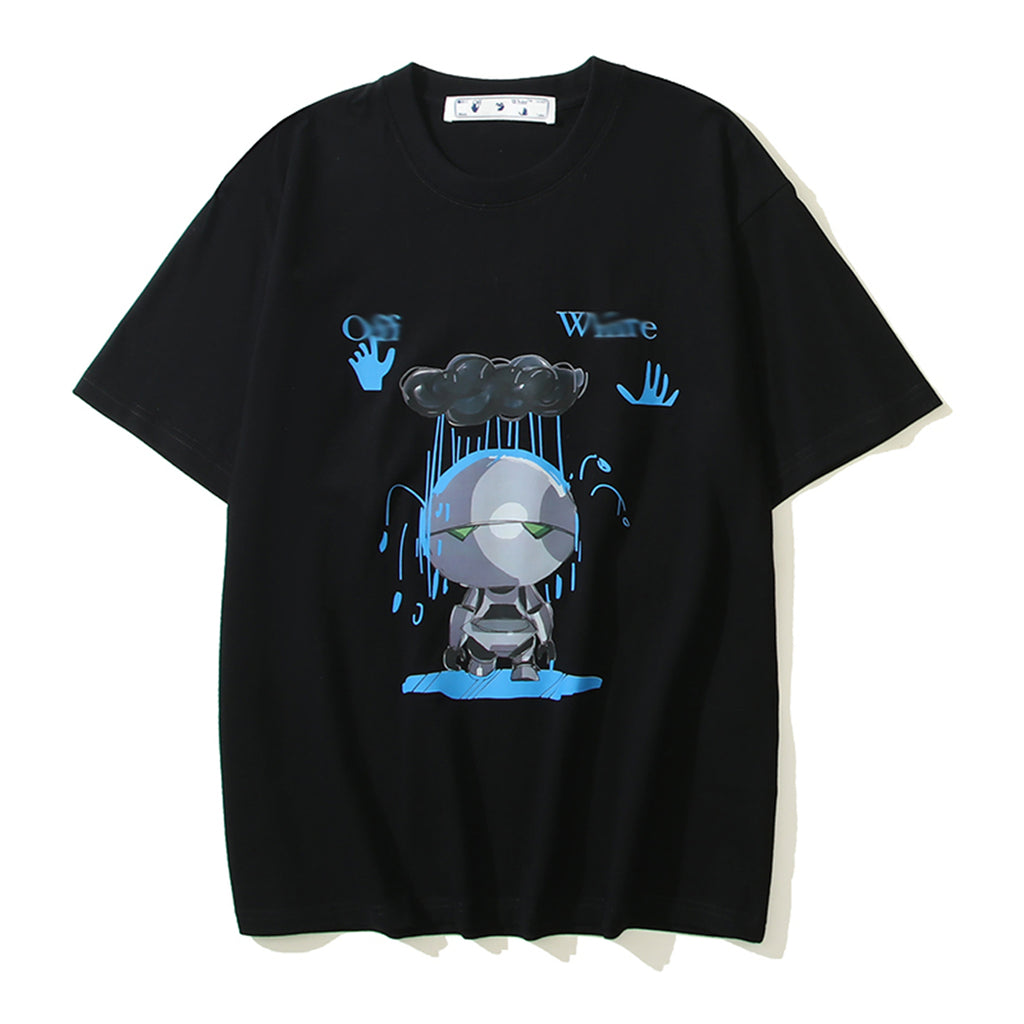 2025 Robot Print T-shirt