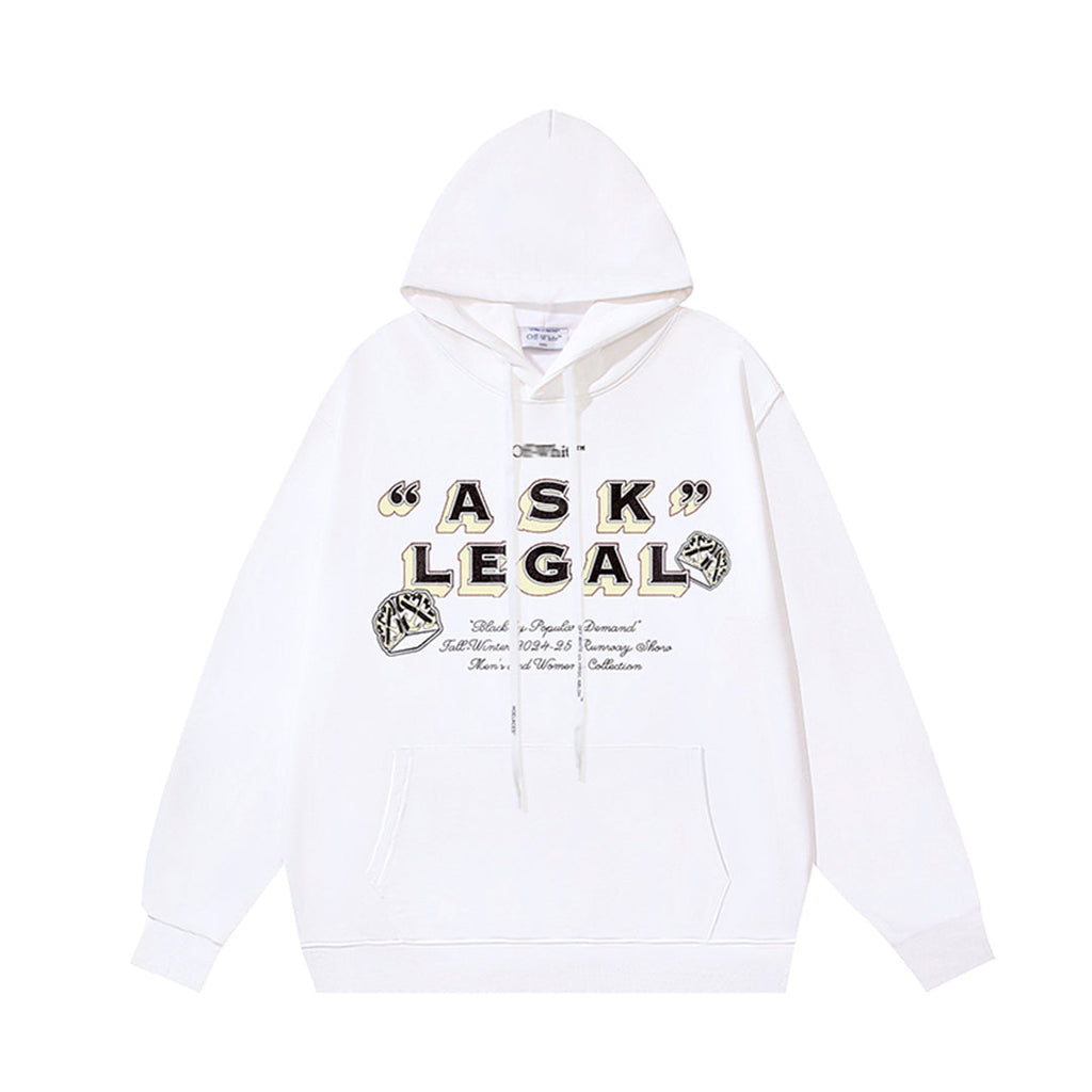 OFF Logo Print Hoodie